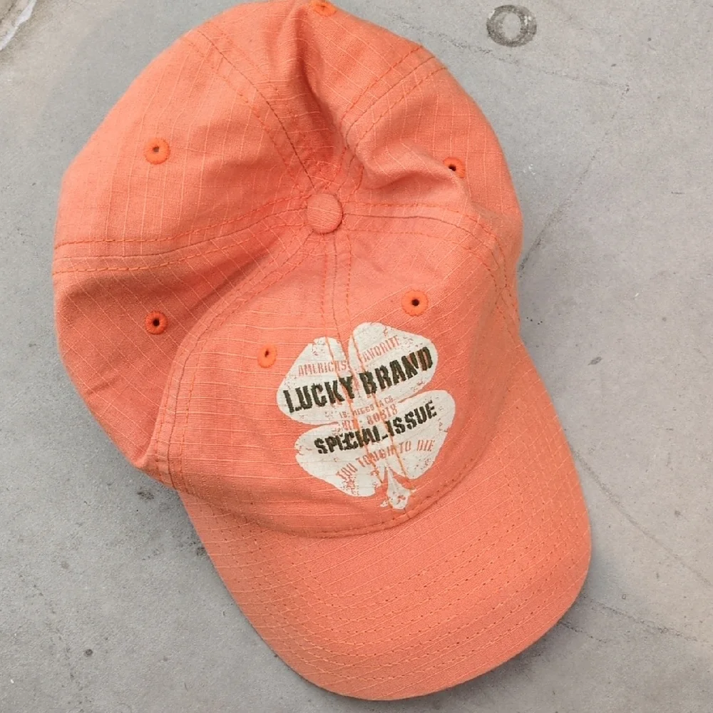 Lucky Brand Clover Orange Women's Baseball‎ Hat